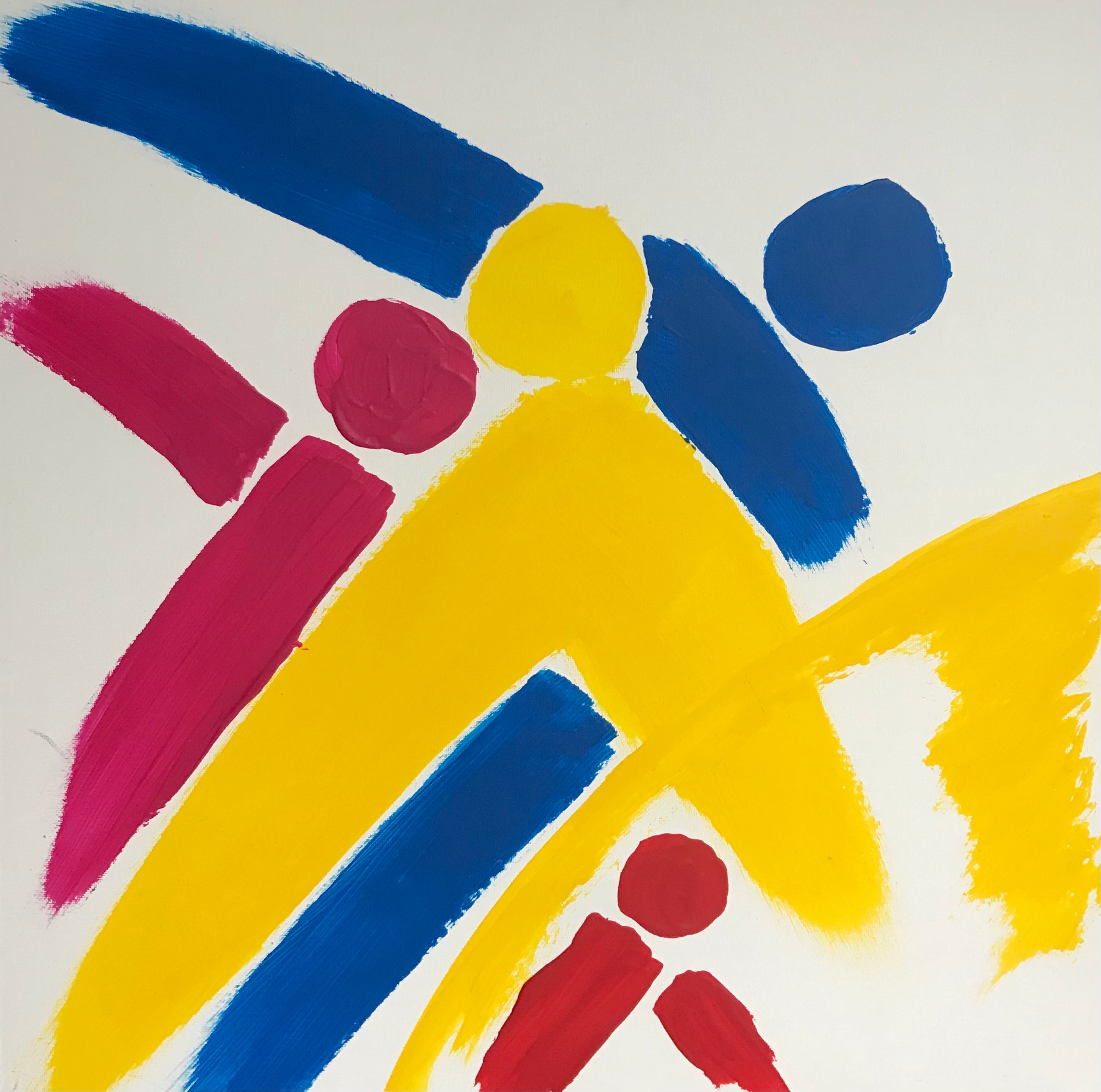 Retrouvailles: Peinture Originale de Soulaimana Djamael Swun