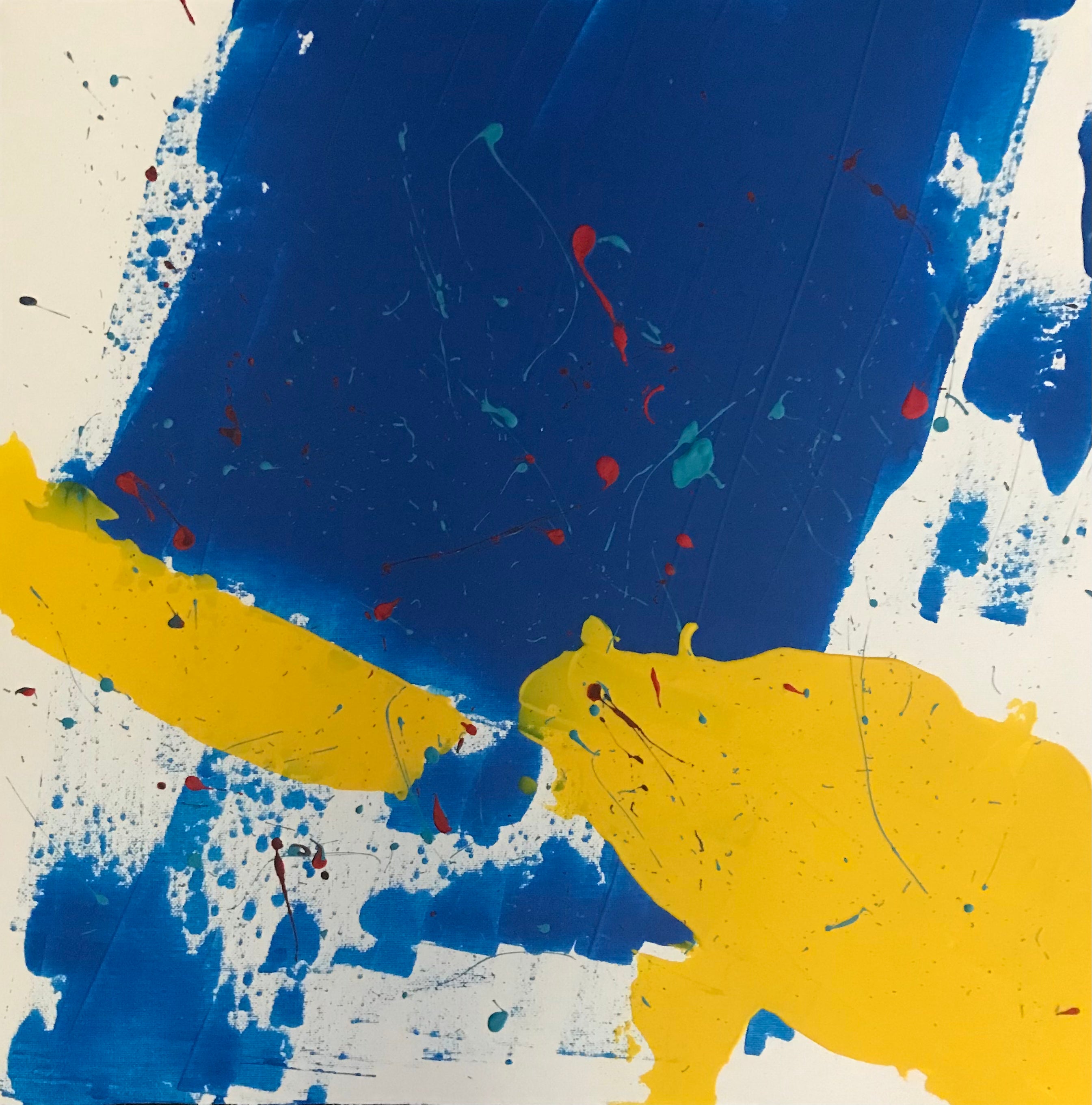 Peinture Poisson Jaune - Fonds Marins Vibrants