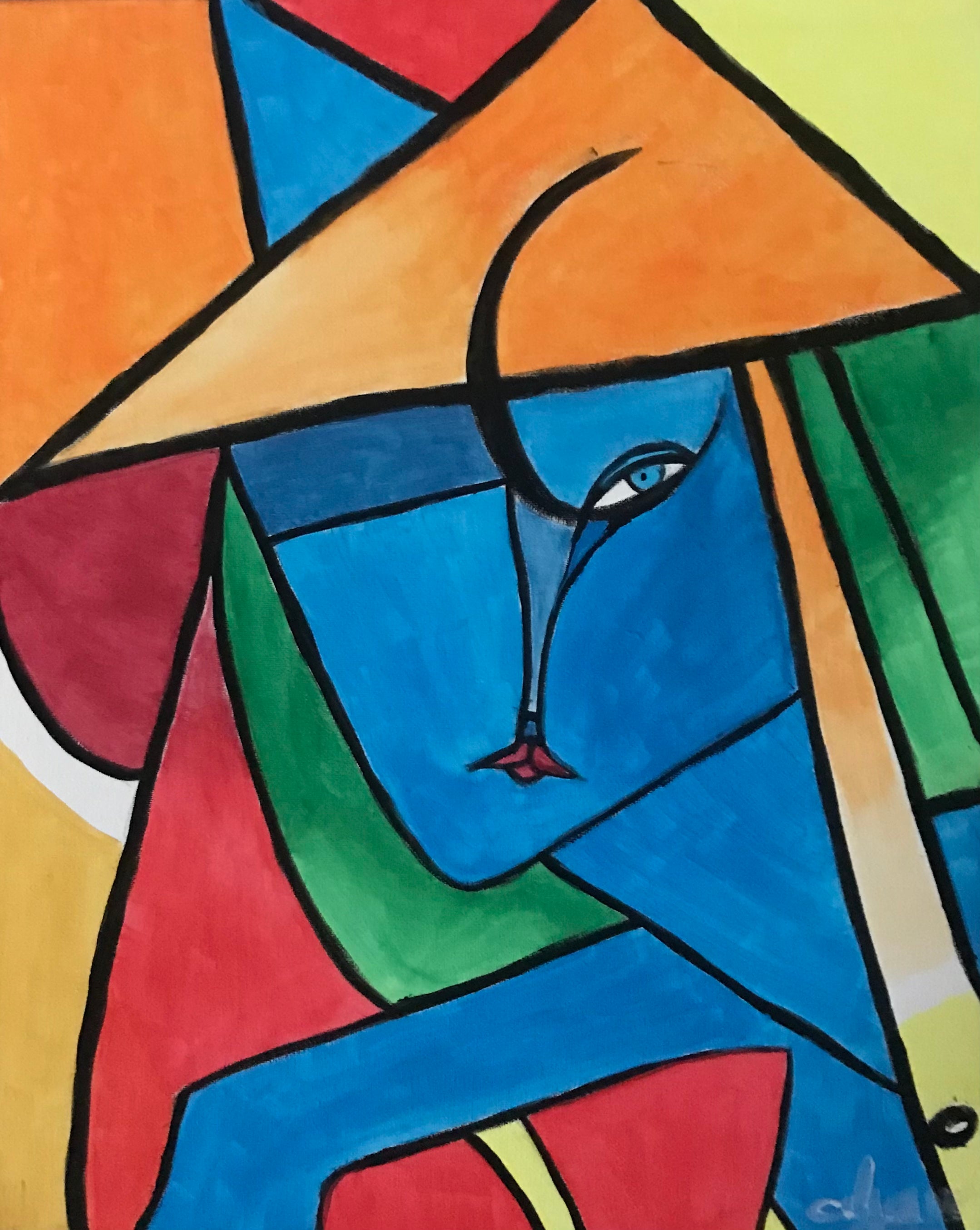 Portrait Asiatique Peinture par Soulaimana Djamael Swun