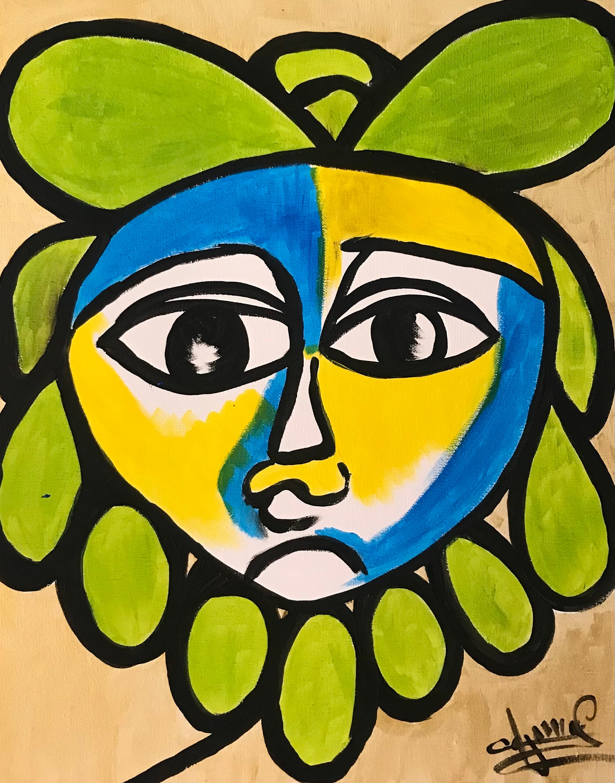 Oeuvre Poétique en Acrylique Soulaimana Djamael