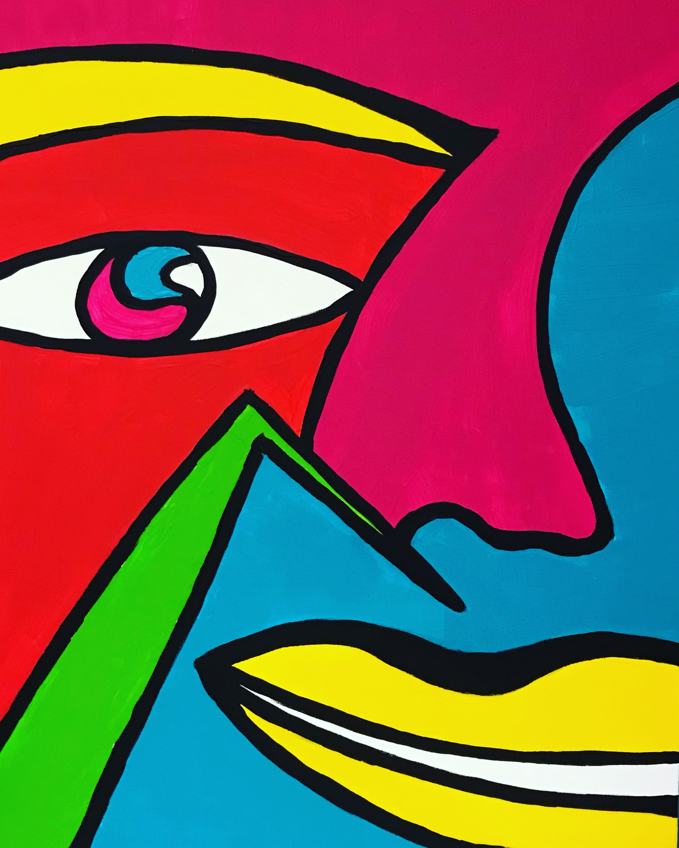 Peinture Visage Émotif Par Soulaimana Djamael Swun