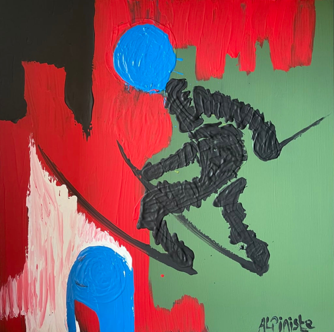 Tableau Alpinisme Puissant - Œuvre de Soulaimana