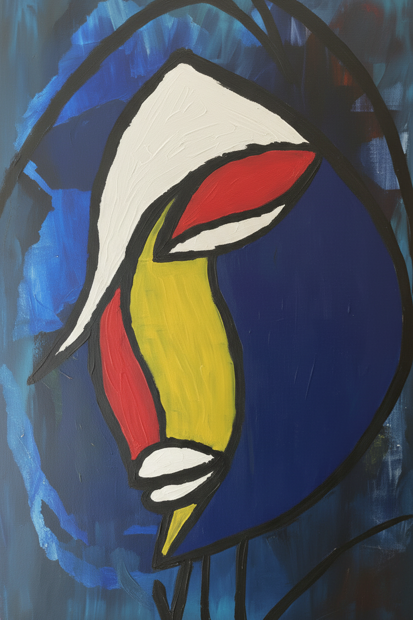 FEMME - Tableau Abstrait Contemporain